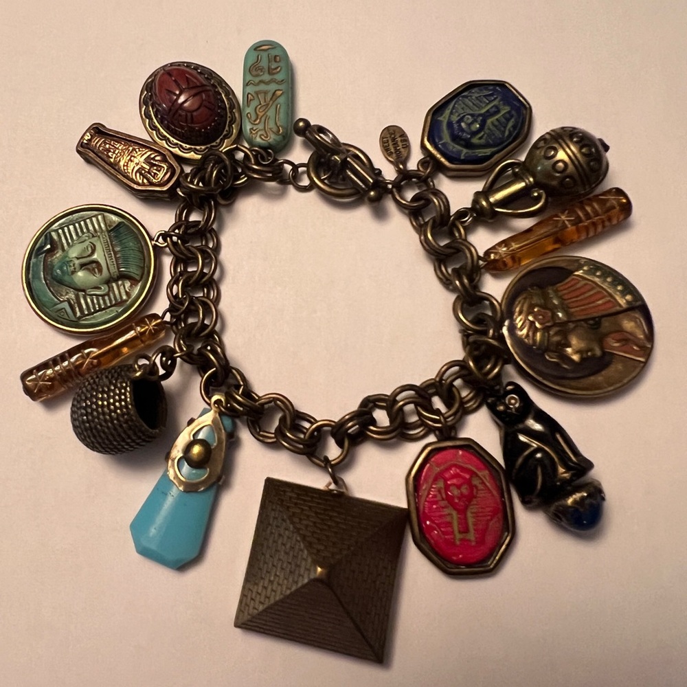 Vintage 2004 Golden Age of Pharaohs Bracelet By Sweet Romance Los Angeles
